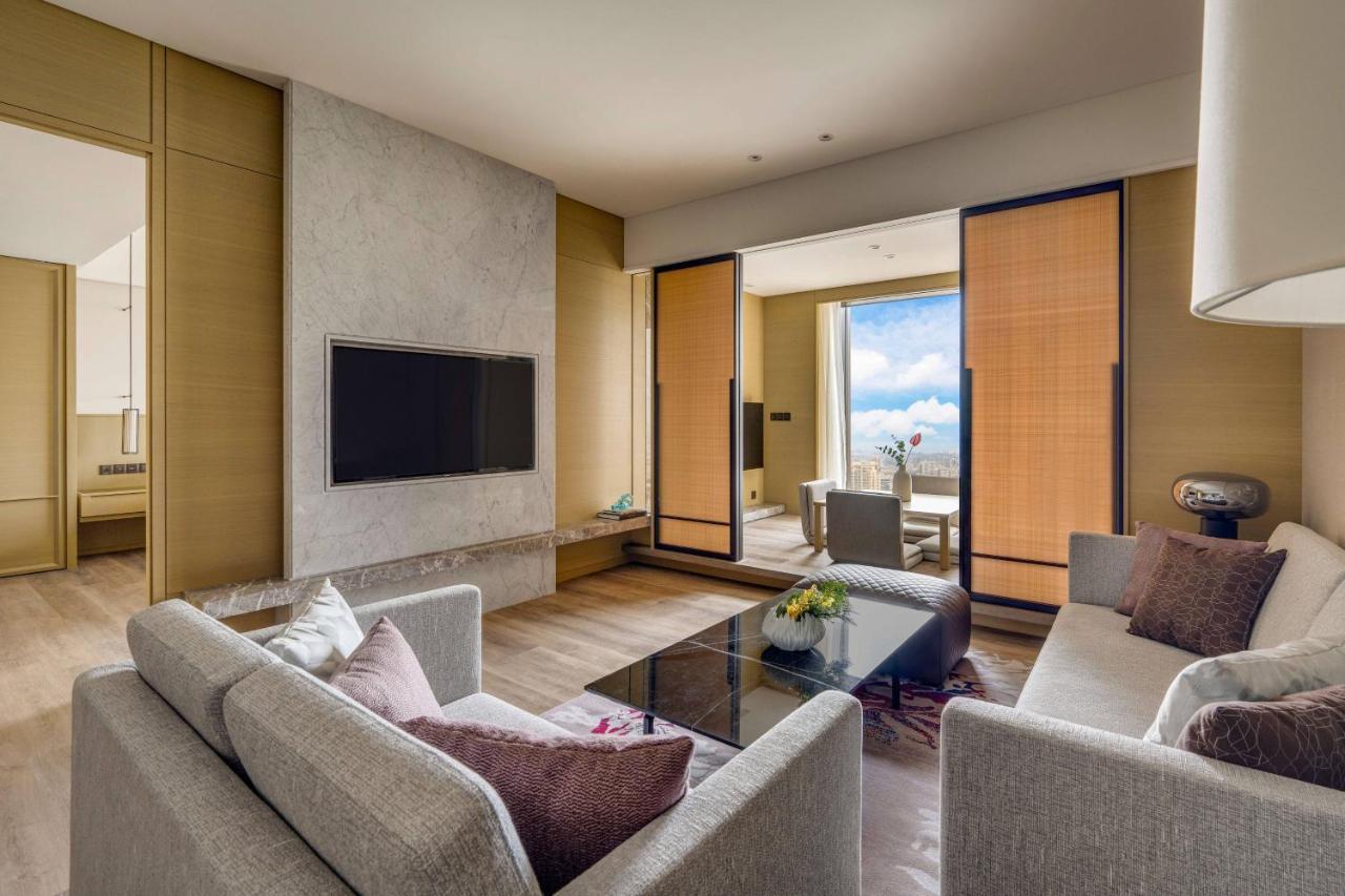 Kaohsiung Marriott Hotel Exterior photo The Living Room of a Suite at The Ritz-Carlton, Osaka